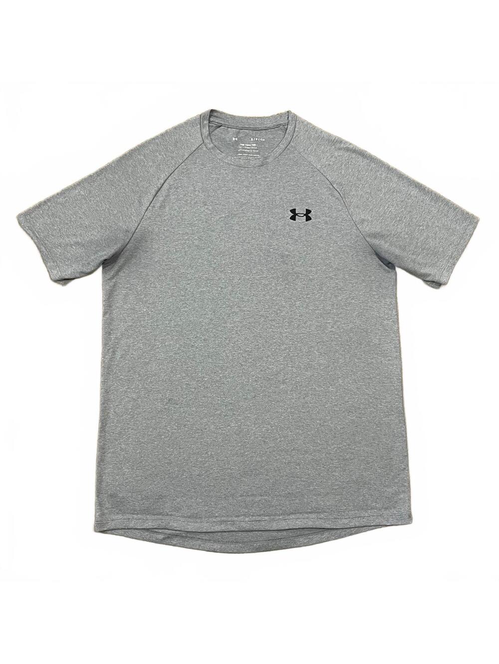 Under Armour Mens Tech Tee Shirt Gray Size Small